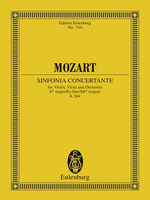 cover image of Sinfonia concertante Eb major